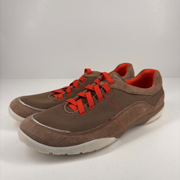 Clarks Vailee Aster Women's Size 11W Brown Nubuck Mesh Slip-On Comfort Sneakers - Picture 1 of 16